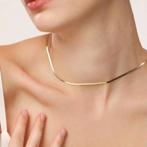 NEW Herringbone Gold Stainless Steel necklace